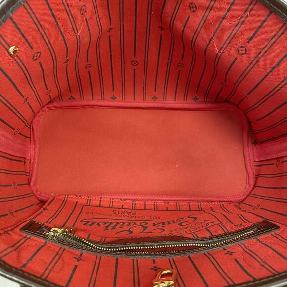 LOUIS VUITTON Brown Damier Neverfull PM Tote Bag - Picture 4 of 12